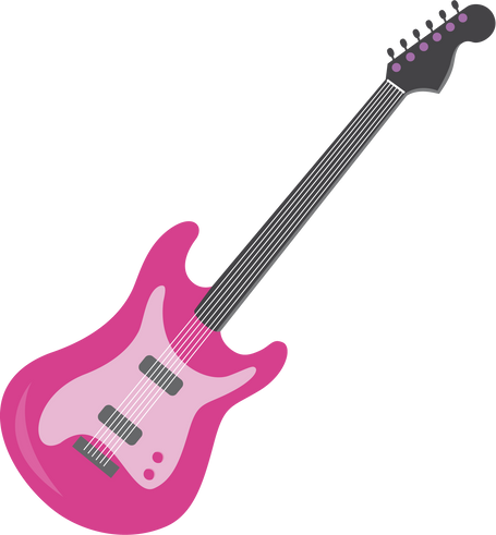 Pink Girly Electric Guitar